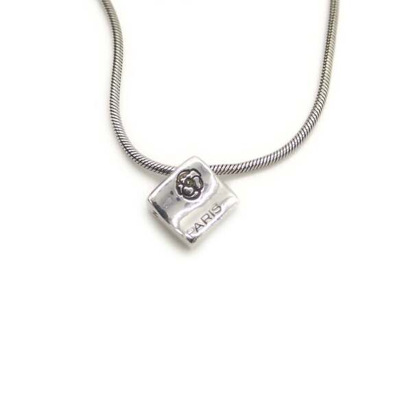 CHANEL Authentic Silver Necklace